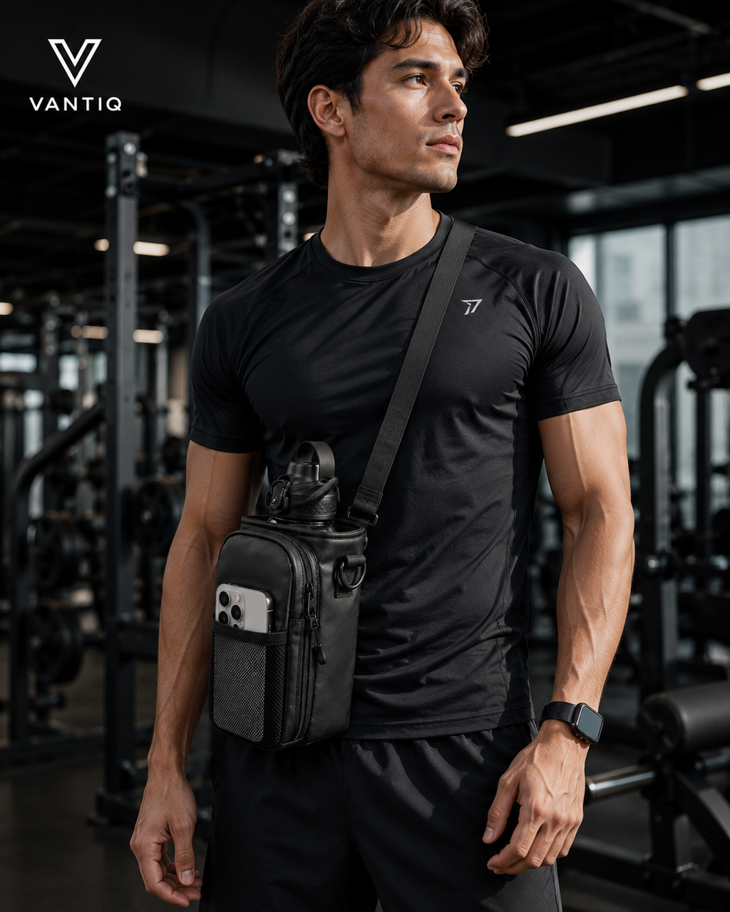 VANTIQ Magnetic Gym Bottle Bag